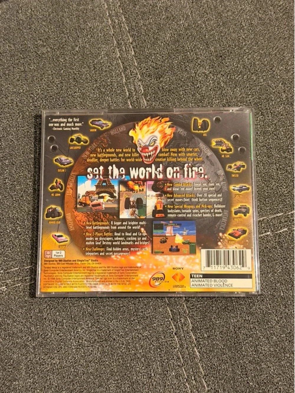 Twisted Metal 2 for PlayStation One